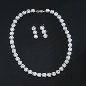 Emmaya Colier și cercei nobili pentru petrecerea de nuntă de mireasă Set de bijuterii fine alegere elegantă pentru femei Ornament delicat din zirconiu AAA
