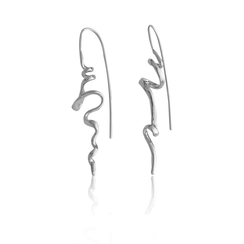 Kshmir Divatos absztrakt háromdimenziós design fülbevaló temperamentum női fülbevaló függő ékszer kiegészítők ajándékok