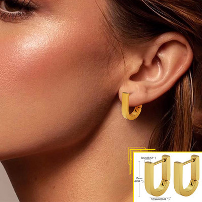 „Vnox“ minimalistiniai metaliniai auskarai moterims, aukso spalvos nerūdijančio plieno elegantiški moteriški mergaičių auskarai, senoviniai vakarėlių papuošalai