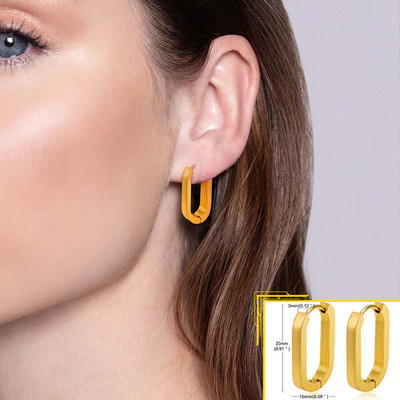 „Vnox“ minimalistiniai metaliniai auskarai moterims, aukso spalvos nerūdijančio plieno elegantiški moteriški mergaičių auskarai, senoviniai vakarėlių papuošalai