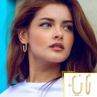 „Vnox“ minimalistiniai metaliniai auskarai moterims, aukso spalvos nerūdijančio plieno elegantiški moteriški mergaičių auskarai, senoviniai vakarėlių papuošalai