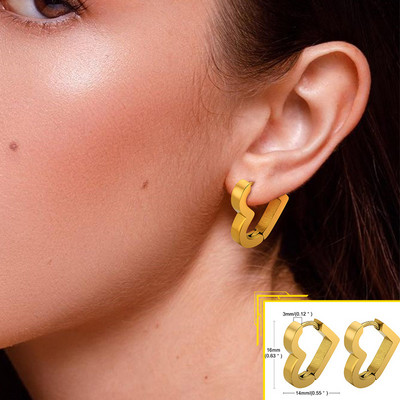 „Vnox“ minimalistiniai metaliniai auskarai moterims, aukso spalvos nerūdijančio plieno elegantiški moteriški mergaičių auskarai, senoviniai vakarėlių papuošalai