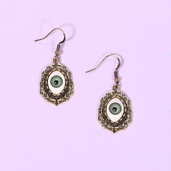 Coconal Women Punk Vintage 3D Eye Dangle Σκουλαρίκια Goth Κρεμαστό κρεμαστό Drop Retro σκουλαρίκια Κοσμήματα Αξεσουάρ για πάρτι Δώρο