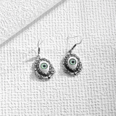 Kókuszos női punk vintage 3D szem lógó fülbevaló gót lógó csepp medál retro fülbevaló ékszer party kiegészítők ajándék