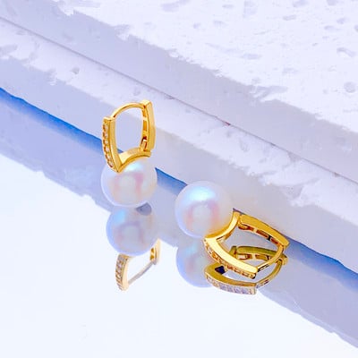 Modne naušnice Nakit Srebrne boje Male biserne mačkaste naušnice s nitnama za žene Djevojke Ljeto Naušnice s cvijetom tratinčice Pendientes