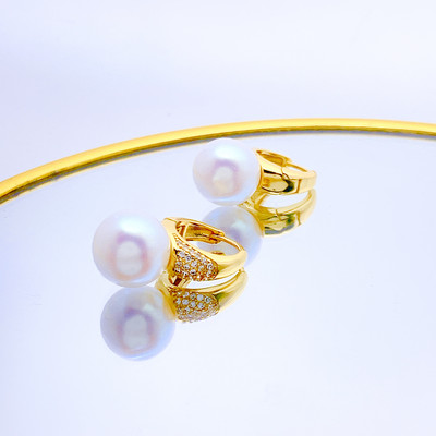 Modne naušnice Nakit Srebrne boje Male biserne mačkaste naušnice s nitnama za žene Djevojke Ljeto Naušnice s cvijetom tratinčice Pendientes