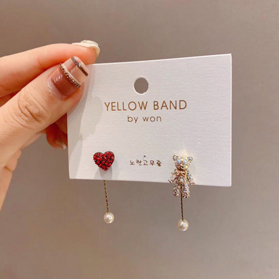 Modne naušnice Nakit Srebrne boje Male biserne mačkaste naušnice s nitnama za žene Djevojke Ljeto Naušnice s cvijetom tratinčice Pendientes