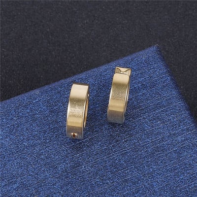 1 db egyszerű, piercingmentes fülbevaló, titán acél csíptetős hamis fülbevaló kerek fülcsipesz nőknek Férfi punk party divat szexi ékszerek