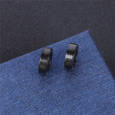 1 db egyszerű, piercingmentes fülbevaló, titán acél csíptetős hamis fülbevaló kerek fülcsipesz nőknek Férfi punk party divat szexi ékszerek