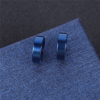 1 db egyszerű, piercingmentes fülbevaló, titán acél csíptetős hamis fülbevaló kerek fülcsipesz nőknek Férfi punk party divat szexi ékszerek