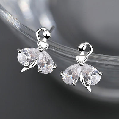 Κορεάτικο στιλ Κρυστάλλινα λουλούδια απομίμηση μαργαριταρένιου σκουλαρίκια για γυναίκες κορίτσια Σκουλαρίκια λουλουδιών Sweet Statement Δώρα κοσμήματα