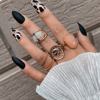 Комплект пръстени дамски пръстени за момичета талисмани комплект пръстени за жени бохо бижута пънк аксесоари баги anillos mujer schmuck