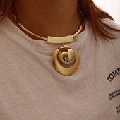 VIVILADY Bohemia gyöngyutánzat ékszerkészletek arany színű nagy gyöngyök nyaklánc nyaklánc fülbevaló afrikai nők esküvői parti ajándékok