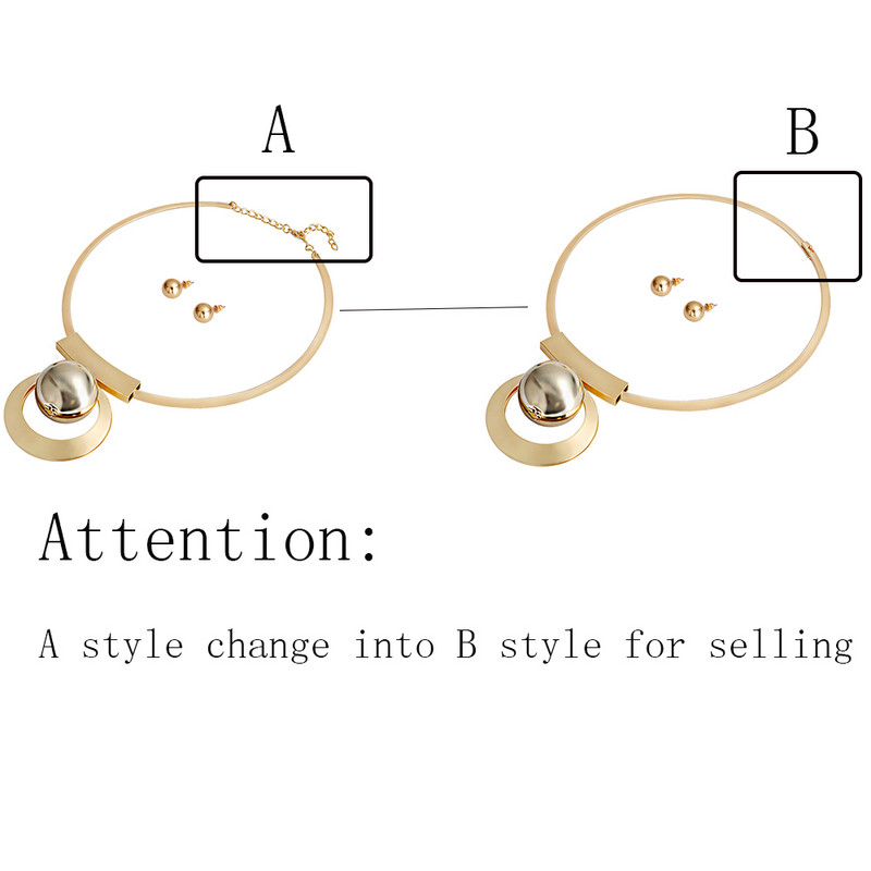 VIVILADY Bohemia gyöngyutánzat ékszerkészletek arany színű nagy gyöngyök nyaklánc nyaklánc fülbevaló afrikai nők esküvői parti ajándékok