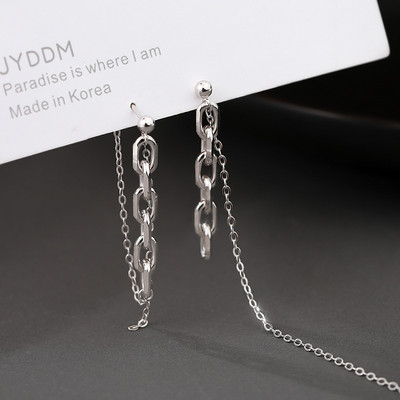 Moodpunk Lahedad tüdrukute kõrvarõngad naistele Tüdrukutele Moodne metallist kett Boucle D`oreille pulmade pruudi ehted kingitused