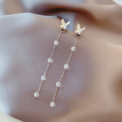 Divatos punk menő lány fülbevaló női lányoknak divatos fém lánc Boucle D'oreille esküvői menyasszonyi ékszer Ajándékok