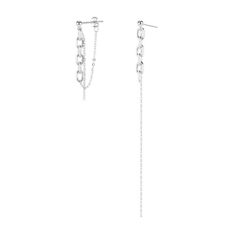 Divatos punk menő lány fülbevaló női lányoknak divatos fém lánc Boucle D'oreille esküvői menyasszonyi ékszer Ajándékok