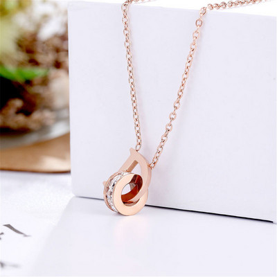 316L rozsdamentes acél AAA cirkon D betűs ékszerkészlet Acero Inoxidable Ювелирные Наборы Zestawy Biżuterii