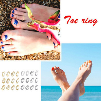 12 τμχ Ρυθμιζόμενα δάχτυλα δακτυλίων για γυναίκες κορίτσια Simple Beach Σετ δαχτυλίδι με ανοιχτό δάχτυλο χαριτωμένο βέλος φτερό καρδιάς Καλοκαιρινό δαχτυλίδι κοσμήματα ποδιών