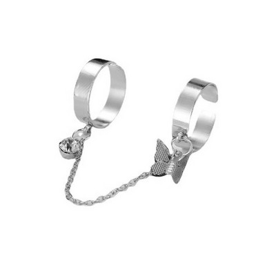 LATS Punk Cool Hip Pop Gredzeni Daudzslāņu Regulējama Ķēde Četri Atvērti Pirksti Gredzeni Sakausējums Vīrietim Rotate Gredzeni Sievietēm Ballīte Dāvana