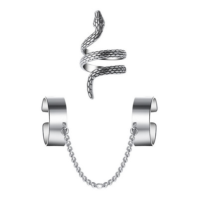 LATS Punk Cool Hip Pop Gredzeni Daudzslāņu Regulējama Ķēde Četri Atvērti Pirksti Gredzeni Sakausējums Vīrietim Rotate Gredzeni Sievietēm Ballīte Dāvana