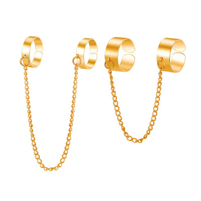 LATS Punk Cool Hip Pop Gredzeni Daudzslāņu Regulējama Ķēde Četri Atvērti Pirksti Gredzeni Sakausējums Vīrietim Rotate Gredzeni Sievietēm Ballīte Dāvana