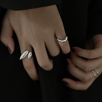 2022 Trend Lava Kpop Irregular Rings Vintage χοντροκομμένα κούφια κλαδιά Ανοιχτό δαχτυλίδι για γυναίκες Ανδρικά κοσμήματα πανκ γεωμετρικά δαχτυλίδια γάμου