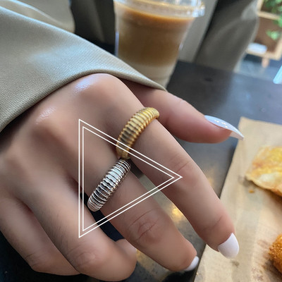 2022 Trend Lava Kpop Inele neregulate Vintage Chunky ramuri goale Inel deschis pentru femei bărbați inele geometrice punk bijuterii de nuntă