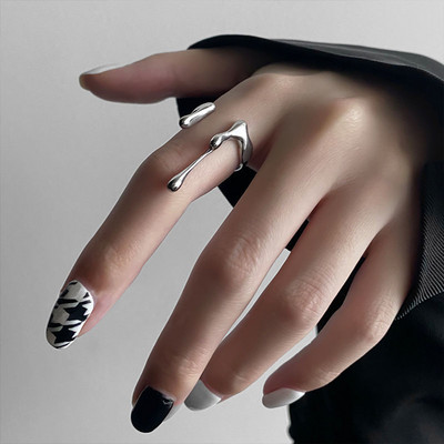 2022 Trend Lava Kpop Inele neregulate Vintage Chunky ramuri goale Inel deschis pentru femei bărbați inele geometrice punk bijuterii de nuntă