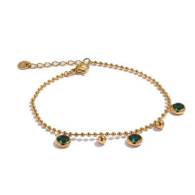 Yhpup luxus fényes cirkónia lánc rozsdamentes acél esztétikus nyaklánc karkötő vízálló divat ékszer női parti ajándék