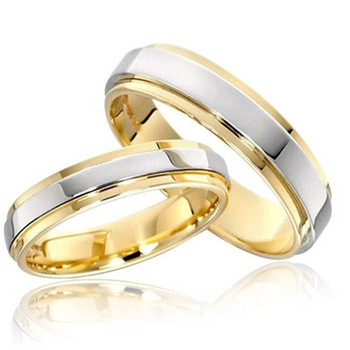 Луксозен дизайн Двойни пръстени Прости годежни сватбени пръстени Изискан обещаващ пръстен Романтични подаръци за Свети Валентин