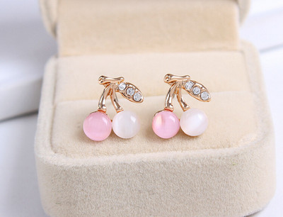 Gyönyörű arany színű kristály cseresznyevirág fülbevaló virág virágos ékszer készlet szép kő nyaklánc és fülbevaló női gallér