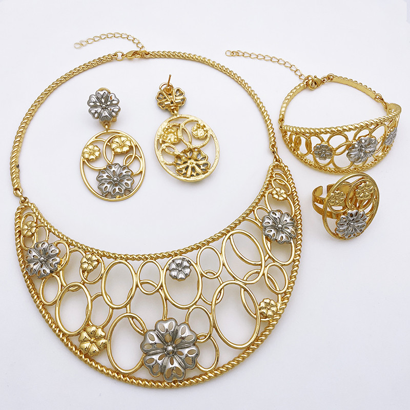 Ékszerkészletek Női Nyaklánc készlet Gyönyörű Nemes Nők számára Ingyenes kiszállítás Esküvői Party Bál ékszerek