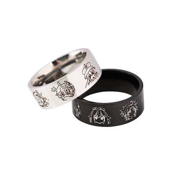 LB3157 Genshin Impact Game Rings Fashion Charm Finger Rings Дамски бижута Пръстен Мъжки пръстени от неръждаема стомана за тийнейджъри
