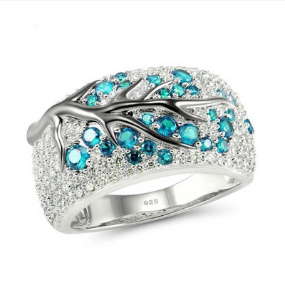 LXOEN Модни луксозни комплекти бижута с микроинкрустирани клонки на сливово дърво за жени С обеци и пръстен от червен циркон Сватбен комплект бижута