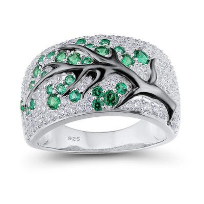 LXOEN Модни луксозни комплекти бижута с микроинкрустирани клонки на сливово дърво за жени С обеци и пръстен от червен циркон Сватбен комплект бижута