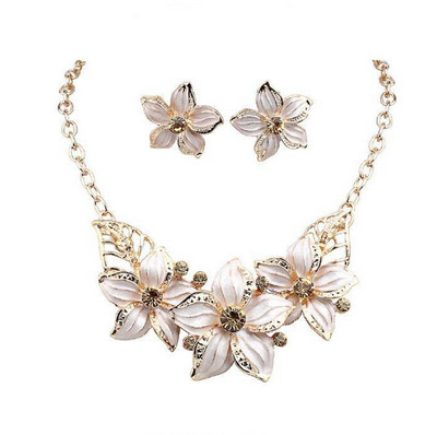 Ahmed Bijuterii Geometrie Moda Metal Ciucuri Set de bijuterii Colier Cercei Pentru Femeie Nou Boho Maxi Colier Colier FEROD