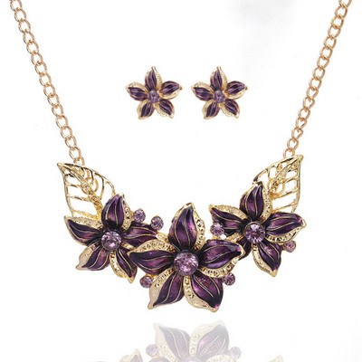 Ahmed Bijuterii Geometrie Moda Metal Ciucuri Set de bijuterii Colier Cercei Pentru Femeie Nou Boho Maxi Colier Colier FEROD