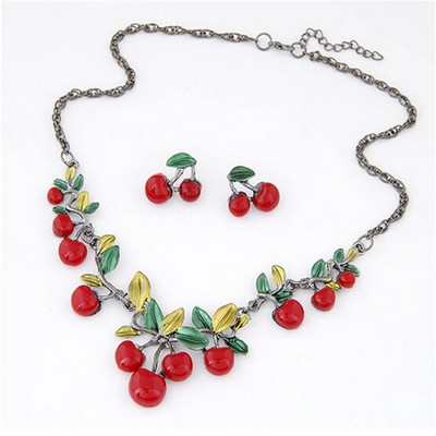 Ahmed Bijuterii Geometrie Moda Metal Ciucuri Set de bijuterii Colier Cercei Pentru Femeie Nou Boho Maxi Colier Colier FEROD