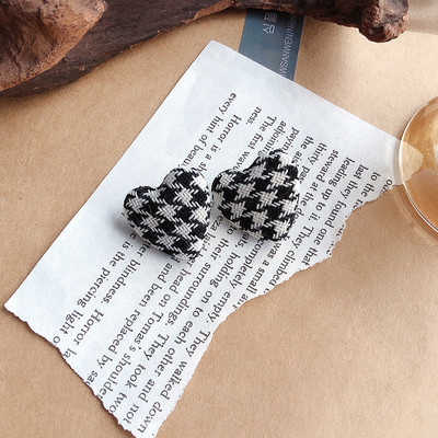 Vintage Μαύρα Flocking Σκουλαρίκια Charm γεωμετρικά Bowknot καρφωτά σκουλαρίκια για γυναίκες Μόδα για κορίτσια Ασυνήθιστα κοσμήματα Αξεσουάρ αυτιών