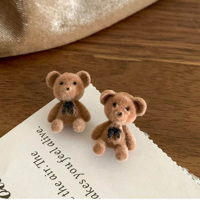 Vintage Μαύρα Flocking Σκουλαρίκια Charm γεωμετρικά Bowknot καρφωτά σκουλαρίκια για γυναίκες Μόδα για κορίτσια Ασυνήθιστα κοσμήματα Αξεσουάρ αυτιών