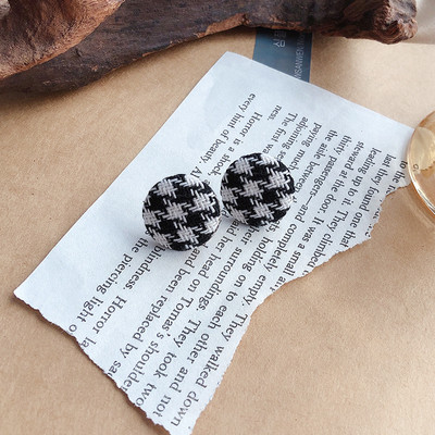 Vintage Μαύρα Flocking Σκουλαρίκια Charm γεωμετρικά Bowknot καρφωτά σκουλαρίκια για γυναίκες Μόδα για κορίτσια Ασυνήθιστα κοσμήματα Αξεσουάρ αυτιών