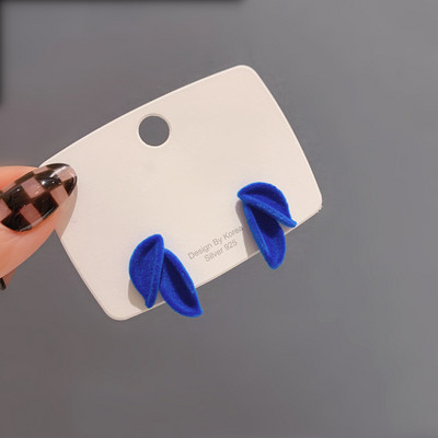 Vintage Μαύρα Flocking Σκουλαρίκια Charm γεωμετρικά Bowknot καρφωτά σκουλαρίκια για γυναίκες Μόδα για κορίτσια Ασυνήθιστα κοσμήματα Αξεσουάρ αυτιών