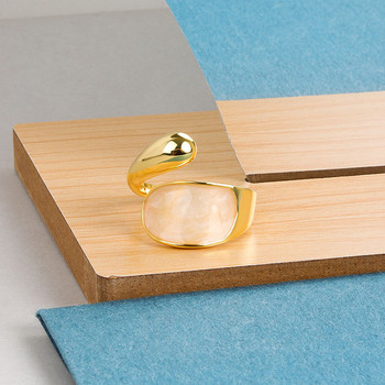Μινιμαλιστικά ακανόνιστα δαχτυλίδια LIVVY Ασημί χρώμα για γυναίκες ζευγάρια Vintage κοσμήματα Απλό ανοιχτό δαχτυλίδι το καλύτερο δώρο