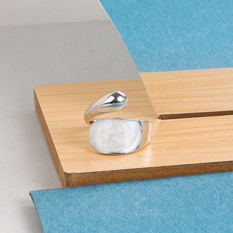 LIVVY ezüst színű, minimalista szabálytalan gyűrűk női pároknak, vintage ékszerek, egyszerű nyitott gyűrű a legjobb ajándék