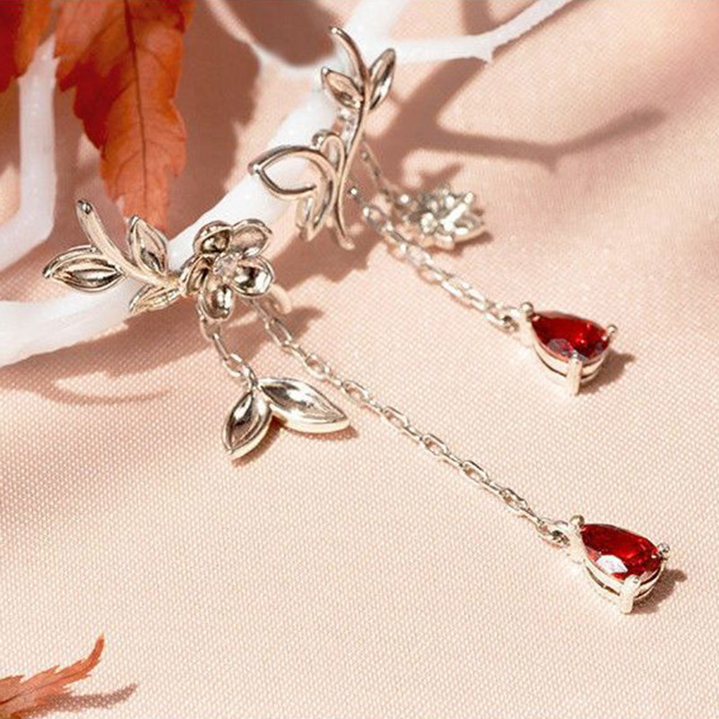 Anime Tian Guan Ci Fu Fülbevaló Hua Cheng Xie Lian Cosplay füldugó Női Párok Virág Ékszer Kellékek Kiegészítők Ajándékok