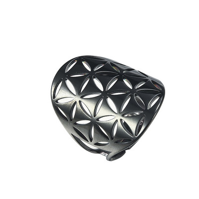 Skyrim Viking Flower of Life Gyűrű Vintage állítható rozsdamentes acél geometriai gyűrűk nőknek Amulett ékszer ajándékok nagykereskedés