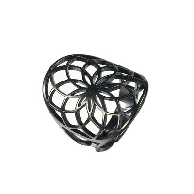 Skyrim Viking Flower of Life Gyűrű Vintage állítható rozsdamentes acél geometriai gyűrűk nőknek Amulett ékszer ajándékok nagykereskedés