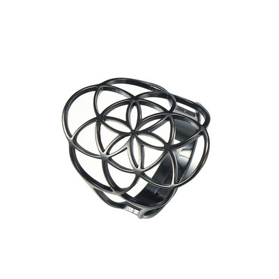 Skyrim Viking Flower of Life Gyűrű Vintage állítható rozsdamentes acél geometriai gyűrűk nőknek Amulett ékszer ajándékok nagykereskedés