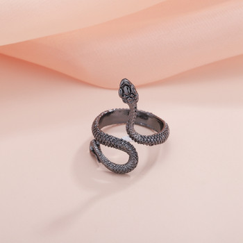 Ретро сребърен цвят пеперуда змия жаба пръстен за мъже жени пънк личност геометрични антични модни отварящи се регулируеми пръстени
